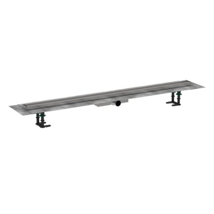Hansgrohe RainDrain Compact Komplett zuhanylefolyó 1200 készlet lapos beépítéshez, szálcsiszolt rozsdamentes acél 56173000