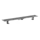 Hansgrohe RainDrain Compact Komplett zuhanylefolyó 1200 készlet lapos beépítéshez, szálcsiszolt rozsdamentes acél 56173000