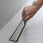RainDrain Original  Finish 1000 zuhanylefolyó, szálcsiszolt rozsdamentes acél 56200800