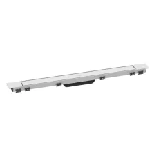 Hansgrohe RainDrain Match Plus zuhanylefolyó 80 cm állítható magasságú kerettel, matt fehér kivitelben