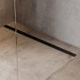 Hansgrohe RainDrain Match Plus zuhanylefolyó 100 cm állítható magasságú kerettel, matt fekete 56217670
