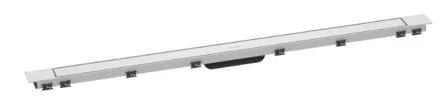 Hansgrohe RainDrain Match Plus zuhanylefolyó 120 cm állítható magasságú kerettel, matt fehér kivitelben