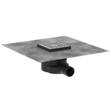   Hansgrohe RainDrain Point teljes padlólefolyó készlet 100x100, szálcsiszolt rozsdamentes acél 56246800