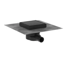   Hansgrohe RainDrain Brilliance Teljes padlóösszefolyó 150x150 csempézhető, matt fekete 56249670
