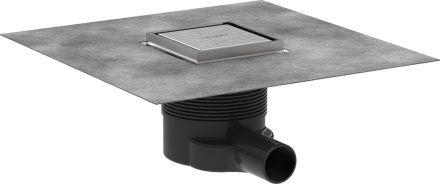 Hansgrohe RainDrain Brilliance Teljes padlóösszefolyó 100x100 csempézhető, szálcsiszolt rozsdamentes acél 56250800