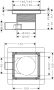 Hansgrohe RainDrain Brilliance Teljes padlóösszefolyó 150x150 csempézhető, szálcsiszolt rozsdamentes acél 56251800