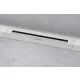Hansgrohe RainDrain Flex oldalfal mellé zuhanylefolyó 160 cm méretre vágható, szálcsiszolt rozsdamentes acél 56262800