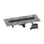 Hansgrohe RainDrain Go zuhanylefolyó 600 csempézhető hátsó burkolat standard/lapos beépítéshez, matt fekete 56271670