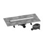 Hansgrohe RainDrain Go zuhanylefolyó 700 csempézhető hátsó burkolat standard/lapos beépítéshez, rozsdamentes acél 56272800