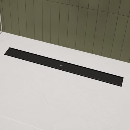 Hansgrohe RainDrain Go zuhanylefolyó 800 csempézhető hátsó burkolat standard/lapos beépítéshez, matt fekete 56273670