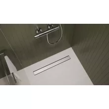   Hansgrohe RainDrain Go zuhanylefolyó 1000 csempézhető hátsó burkolat standard/lapos beépítéshez, rozsdamentes acél 56275800