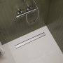 Hansgrohe RainDrain Go zuhanylefolyó 1200 csempézhető hátsó burkolat standard/lapos beépítéshez, rozsdamentes acél 56276800