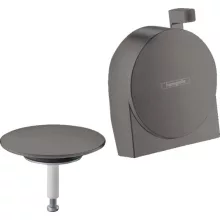   Hansgrohe Kádtöltő szálcsiszolt fekete/króm színkészlet 58117340