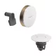 Hansgrohe Exafill push-open kád le- és túlfolyó színkészlet kádtöltővel, magasfényű fehér/szálcsiszolt bronz 58119140