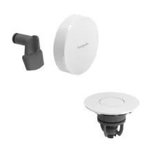   Hansgrohe Exafill push-open kád le- és túlfolyó színkészlet kádtöltővel, magasfényű fehér/matt fehér 58119700