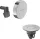Hansgrohe Exafill push-open kád le- és túlfolyó színkészlet kádtöltővel, króm 58131000