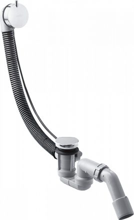 Hansgrohe Flexaplus S készlettel, lefolyó és túlfolyó garnitúrával normál kádakhoz króm 58150000