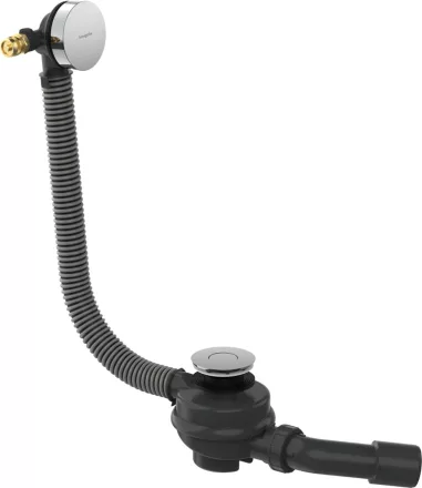 Hansgrohe Flexaplus push-open kád le- és túlfolyógarnitúra, króm 58154000