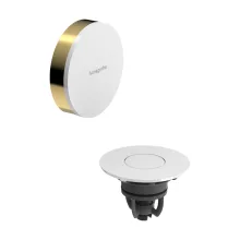   Hansgrohe Flexaplus push-open kád le- és túlfolyó, magasfényű fehér/polírozott arany hatású 58187990