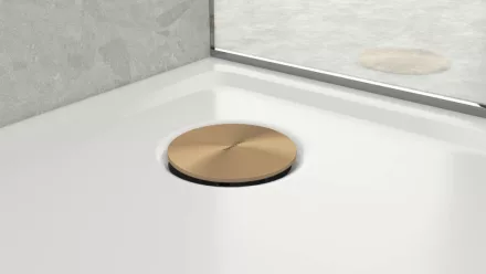 Hansgrohe RainDrain Staro lefolyófedél zuhanytálca szifon alaptesthez, szálcsiszolt bronz 60058140