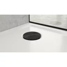   Hansgrohe RainDrain Staro lefolyófedél zuhanytálca szifon alaptesthez, szálcsiszolt fekete/króm 60058340