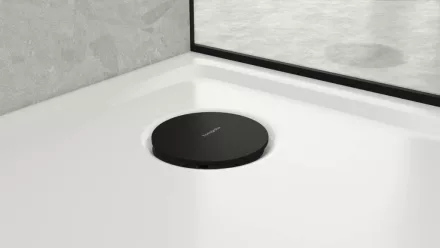 Hansgrohe RainDrain Staro lefolyófedél zuhanytálca szifon alaptesthez, matt fekete 60058670