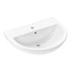 Hansgrohe GladeLake S kerámia mosdókagyló 600x490 mm csapfurattal és túlfolyóval, fehér 60102450