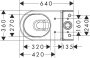 Hansgrohe GladeLake S monoblokkos kerámia WC vario kifolyású AquaChannel Flush technológiával, fehér 60108450