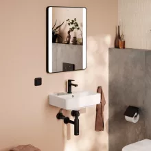   Hansgrohe Xanuia Q kerámia kézmosó 45x34 cm csapfurattal és túlfolyóval, fehér 60130450