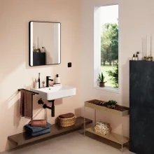   Hansgrohe Xanuia Q kerámia mosdó 55x48 cm csapfurattal és túlfolyóval, fehér 60132450