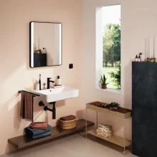   Hansgrohe Xanuia Q kerámia mosdó 60x48 cm csapfurattal és túlfolyóval, fehér 60133450