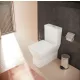 Hansgrohe EluPura Original Q padlón álló szögletes kerámia WC csésze vario kifolyással, fehér 60137450