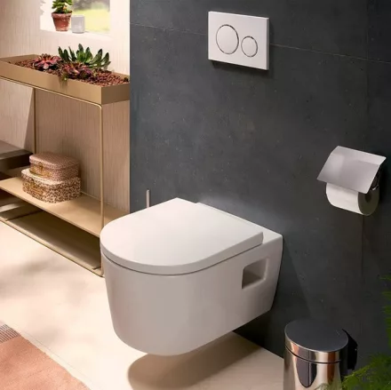 Hansgrohe EluPura Original S ívelt fali kerámia WC hátsó kifolyással, fehér 60142450