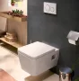 Hansgrohe EluPura Original Q szögletes fali kerámia WC, fehér 60145450