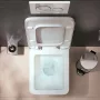 Hansgrohe EluPura Original Q szögletes fali kerámia WC, fehér 60145450