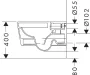 Hansgrohe EluPura Original Q szögletes fali kerámia WC, fehér 60145450