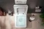 Hansgrohe EluPura Original Q szögletes karbamid WC ülőke és fedél, fehér 60149450