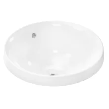   Hansgrohe Xuniva S Pultba süllyesztett kerámia mosdó 40x40 cm csapfurat nélkül túlfolyóval, fehér 60155450