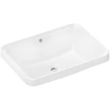   Hansgrohe Xuniva Q Pultba süllyesztett kerámia mosdó 55x40 cm csapfurat nélkül, fehér 60158450
