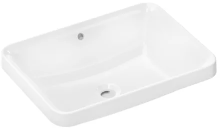 Hansgrohe Xuniva Q Pultba süllyesztett kerámia mosdó 55x40 cm csapfurat nélkül, fehér 60158450