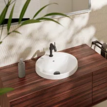   Hansgrohe Xuniva S  Pultba süllyesztett kerámia mosdó 45x45 cm csapfurattal és túlfolyóval, fehér 60159450