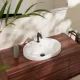 Hansgrohe Xuniva U Pultba süllyesztett mosdókagyló 550x450 csapfurattal és túlfolyóval, fehér 60161450