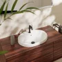 Hansgrohe Xuniva U Pultba süllyesztett mosdókagyló 550x450 csapfurattal és túlfolyóval, fehér 60161450