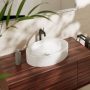 Hansgrohe Xuniva D Pultra ültethető kerámia mosdótál 55x40 cm csapfurat és túlfolyó nélkül 60165450