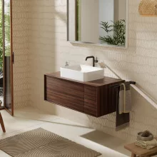   Hansgrohe Xuniva Q Pultra ültethető kerámia mosdótál 550x400 csaplyuk és túlfolyó nélkül 60168450