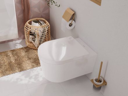 Hansgrohe EluPura S Mélyöblítésű fali kerámia WC csésze perem nélkül, fehér 60193450