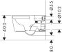 Hansgrohe EluPura S Mélyöblítésű fali kerámia WC csésze perem nélkül, fehér 60193450