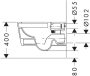Hansgrohe EluPura Q Fali WC 540 perem nélküli AquaFall Flush, fehér 60194450