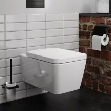   Hansgrohe EluPura Q lágy záródású WC ülőke és fedél felső rögzítéssel QuickRelease, fehér 60199450