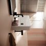 Hansgrohe Xanuia Q Kompakt kerámia mosdó 55x37 cm csaplyuk és túlfolyó nélkül, fehér 60212450